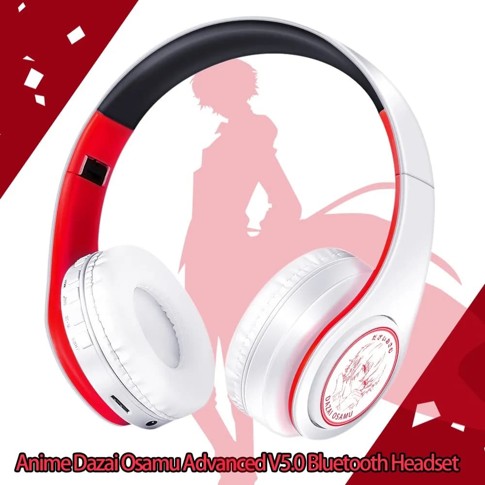 Nuovo arrivo Bungo Stray Dogs Dazai Osamu Cosplay cuffie senza fili Stereo V5.0 cuffie Bluetooth Go-Toubun Anime Fan regali 2D