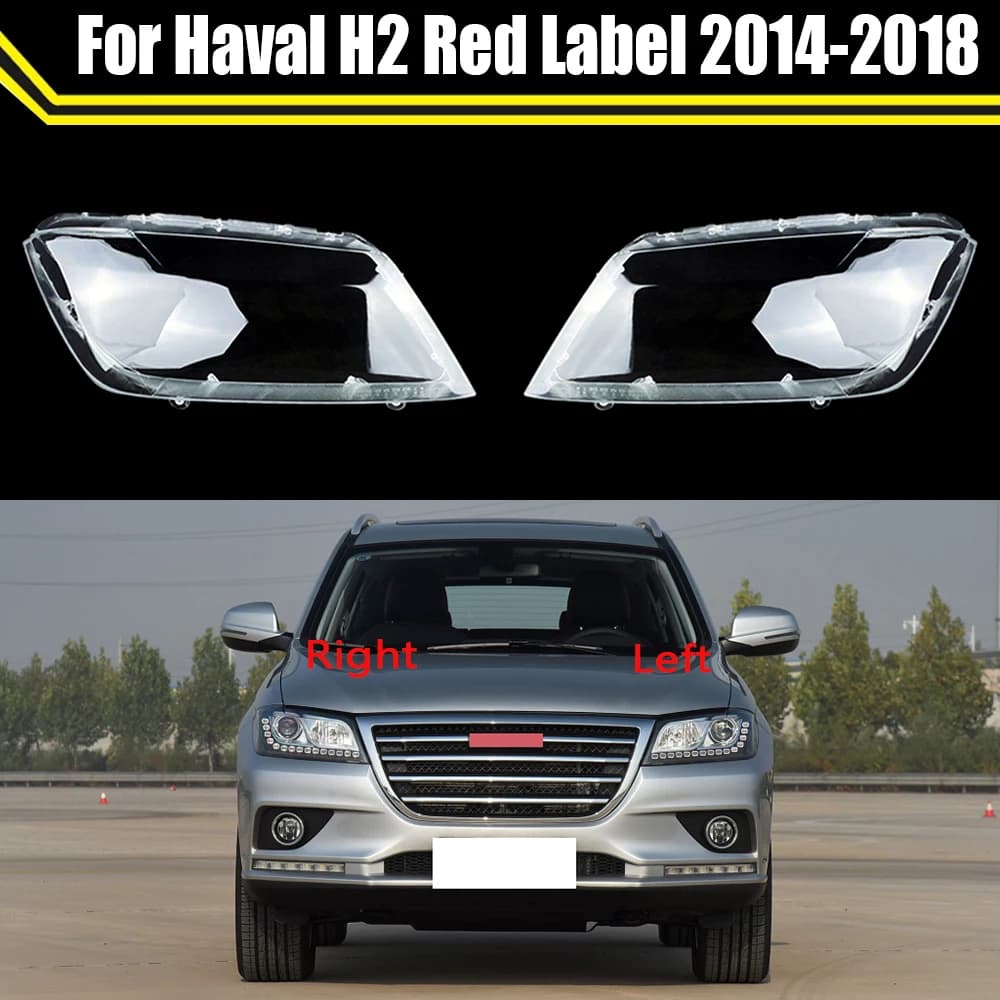 Auto Faro Lampada Trasparente Paralume Borsette Copertura Del Faro Per Grande Muraglia Haval H2 Etichetta Rossa 2014 2015 2016 2017 2018