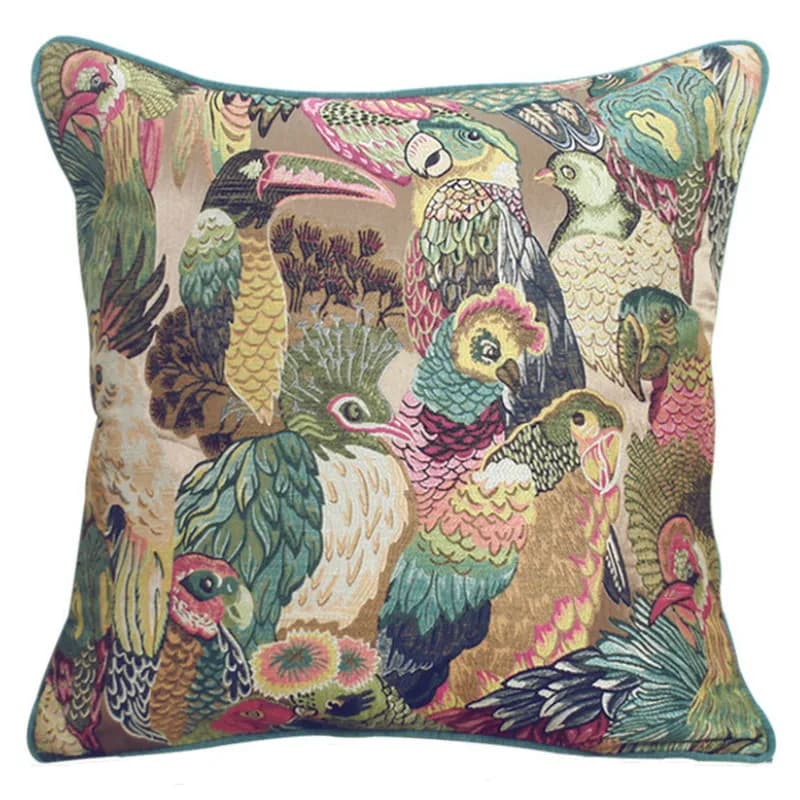 Cuscini per uccelli Federa per cuscino pappagallo Fodera per cuscino decorativa verde per divano 45x45 30x50 Decorazioni per la casa moderne nella giungla