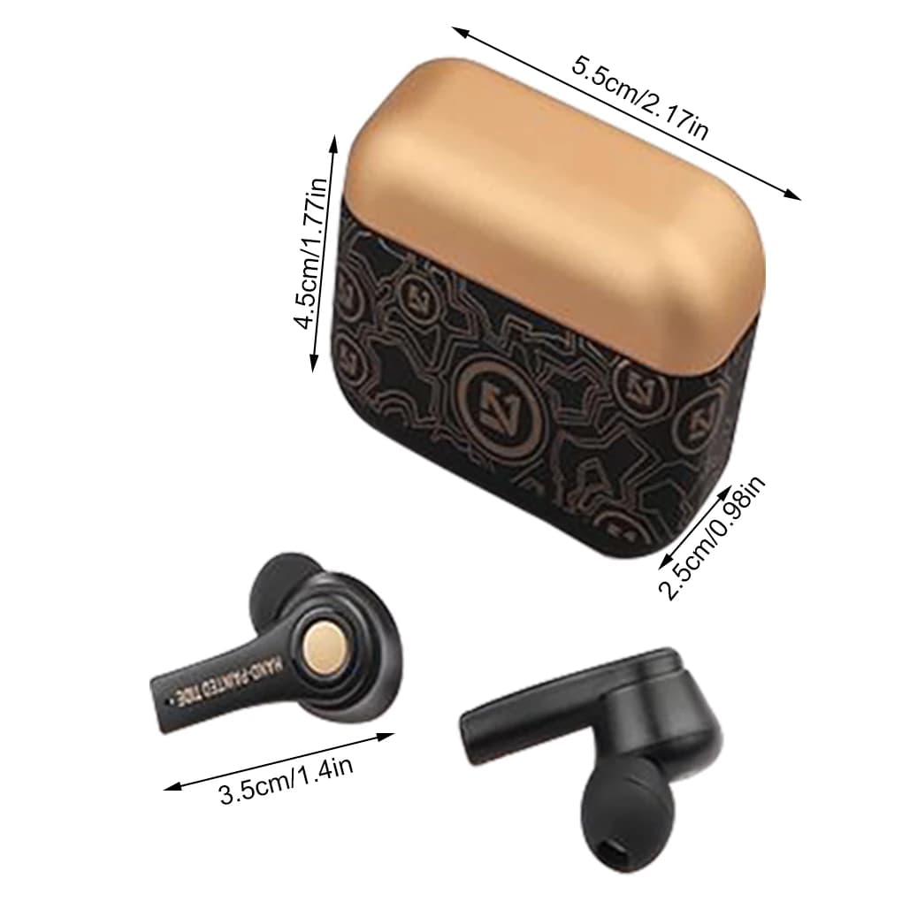Cuffie Wireless Mini Bass auricolari Graffiti impermeabili Bluetooth-compatibili 5 0 auricolari sportivi bianchi