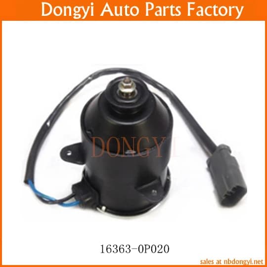 Motore del ventilatore elettrico di raffreddamento del condizionatore d'aria automatico 16363-0P020 163630 P020