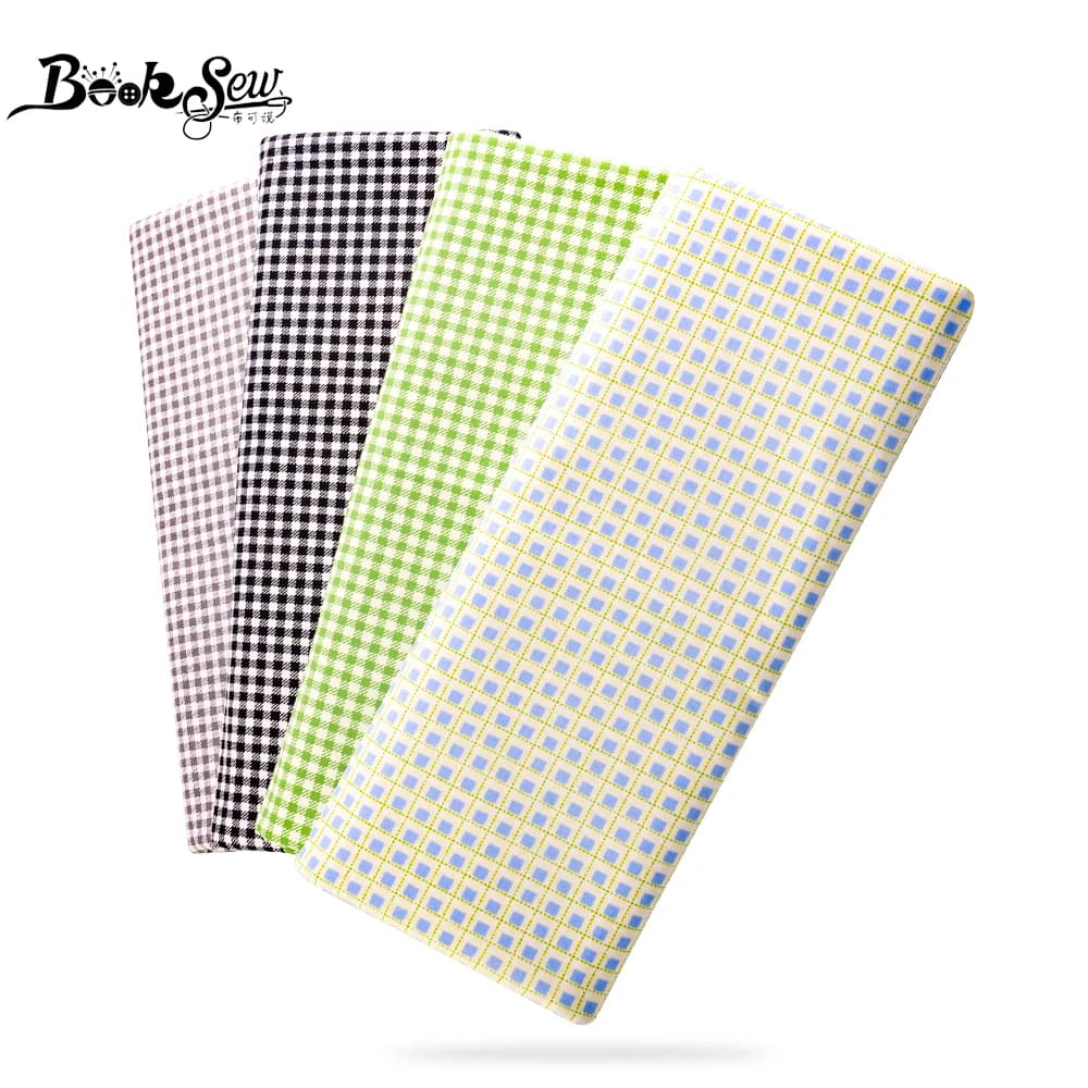 Nuovi Arrivi 100% Tessuto di Cotone Grigio Assegni in Bianco e Disegni Twill Fat Quarter Materie Tessili per la casa Lenzuolo per il Patchwork