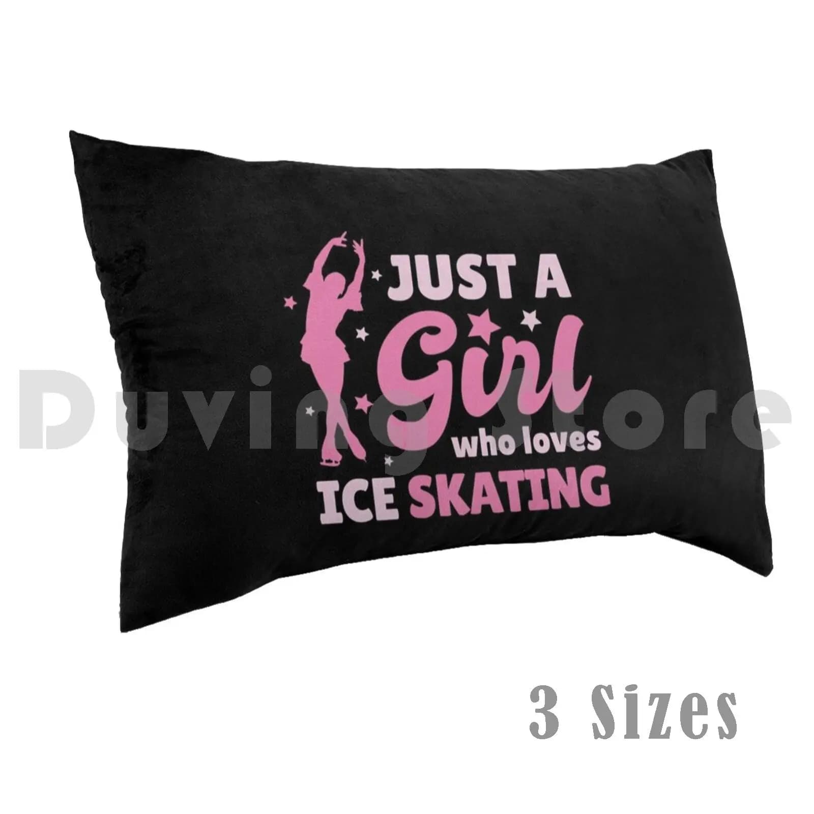 Solo una ragazza che ama la federa per pattinaggio su ghiaccio fai da te 50 * 70 Skater Pattinaggio su ghiaccio Pattini Ragazze Ice Rink Ice