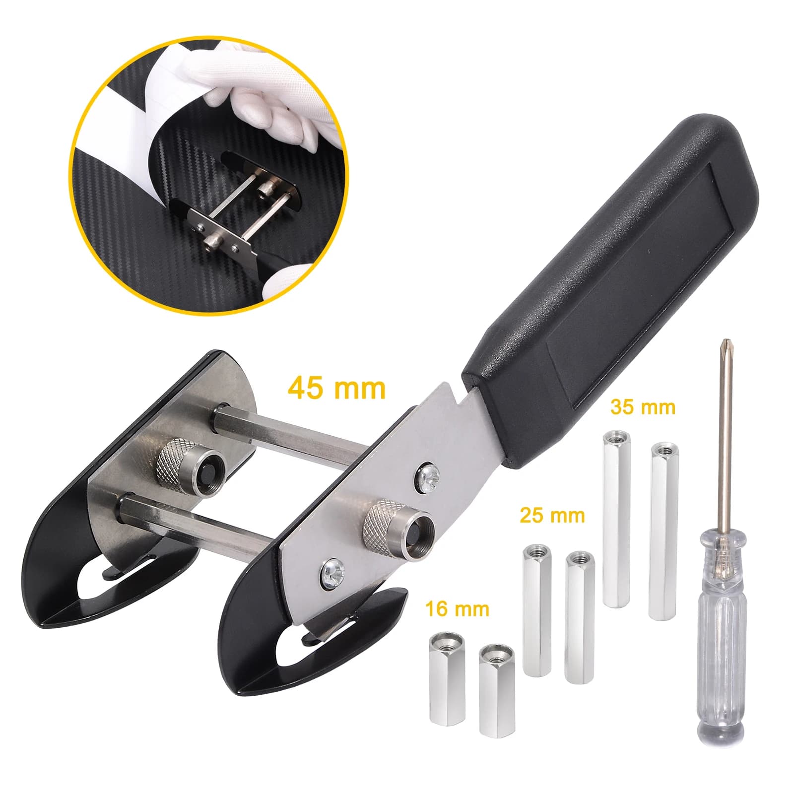 EHDIS Twin-Blades Wrap Vinyl Knife Cutter Carbon Foil Tint Film Slitter Car decalcomanie Sticker larghezza regolabile strumento di taglio di sicurezza