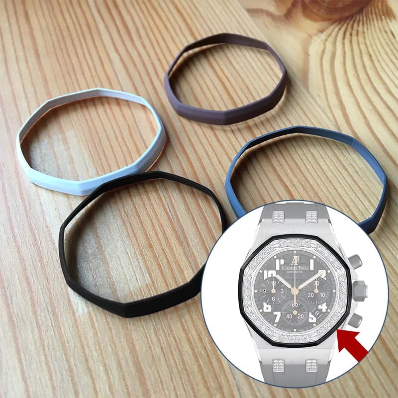 26048 watch bezel rubber ring for AP Audemars Piguet Royal Oak Offshore 37mm automatic watch inserts
