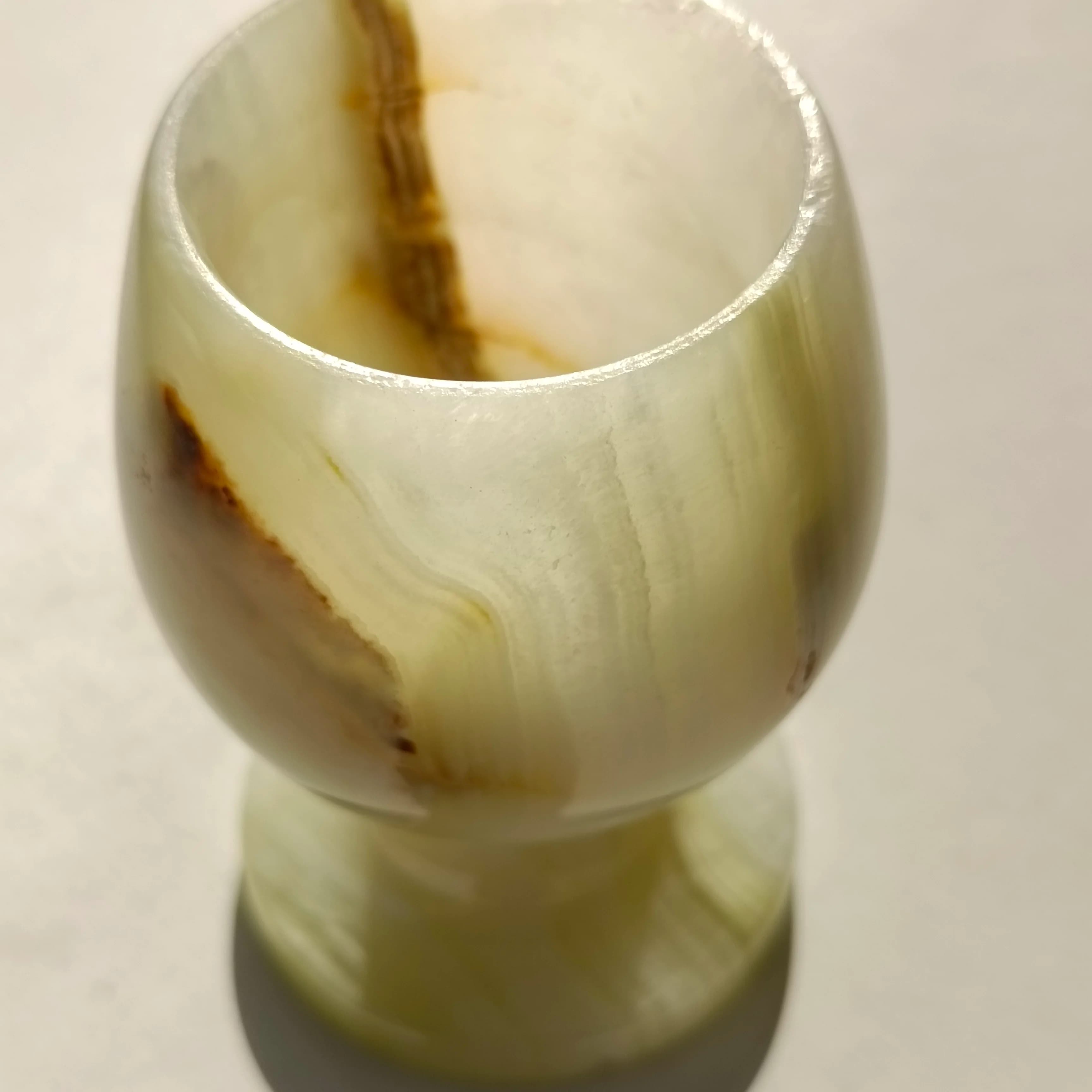 7cm 1 pz pietre naturali tazza bicchiere da vino Afghanistan pietre di giada agata matrimonio tostatura bicchieri bere tazza festa matrimonio bicchieri da vino