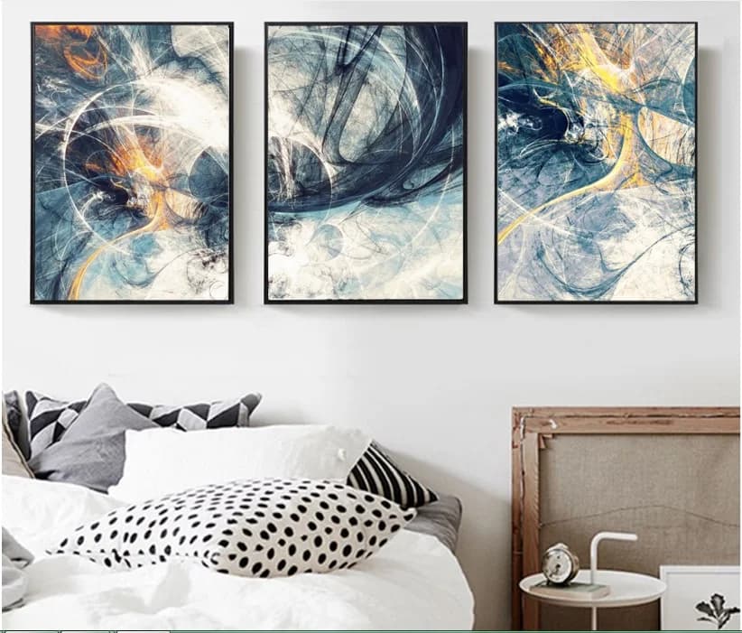 Paintings on Abstract Art Canvas Modular Images Wall Canvas For Living Room Decoration Without Frame