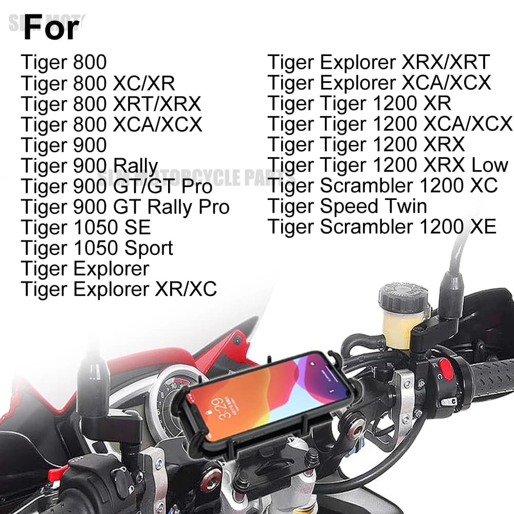 Navigation Bracket Mount Smartphone GPS Holder For Tiger 800 Tiger 900 Tiger 1050 Tiger Explorer Tiger 1200 Speed Twin