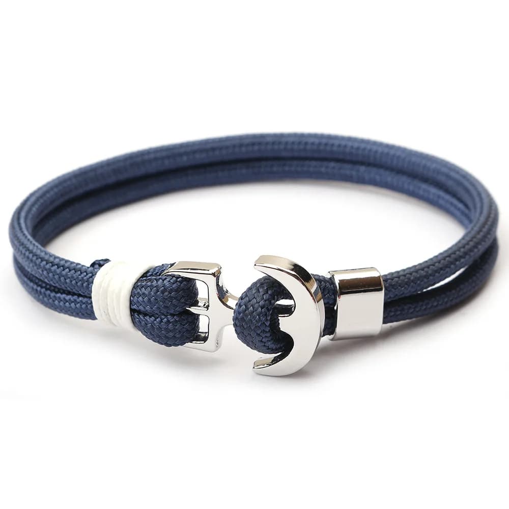 Vendita calda 1 pz lega multistrato braccialetto di ancoraggio fascino sopravvivenza corda catena gioielli moda bracciali per uomo e donna miglior regalo