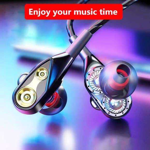 Wired earphones Low earphones for IPhone 7 Samsung Huawei Xiaomi 3.5 mm sports headphones with microphone