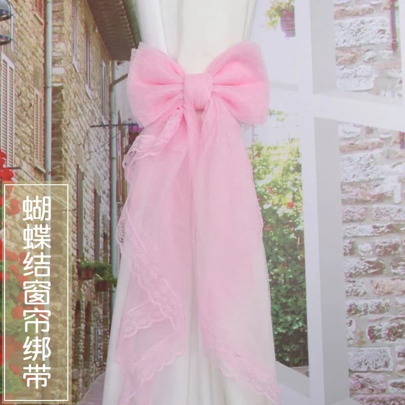 Fiocco in pizzo fiore finestra tenda cravatta corda spalle holdback fibbia clip accessori aste accessori supporto per gancio decorazione domestica