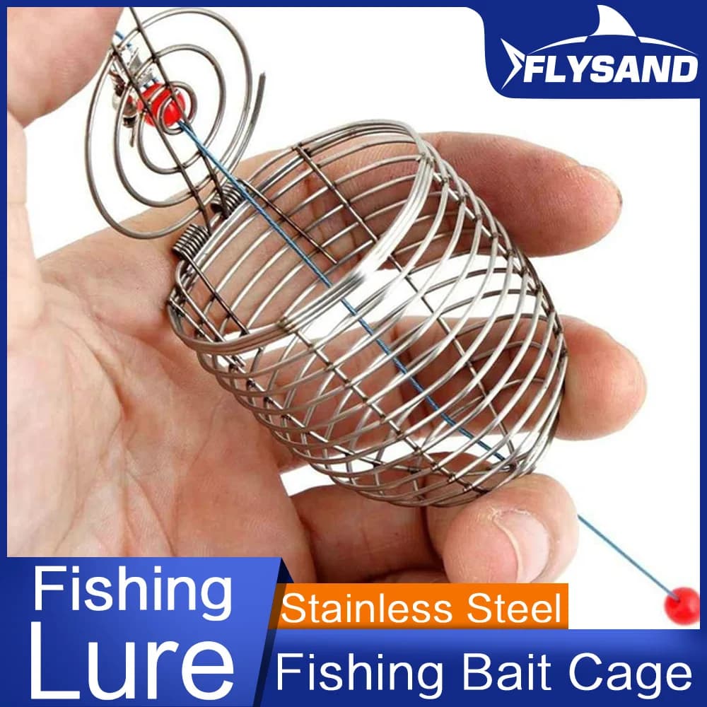FLYSAND Fish Small Sand for Stainless Steel Heels Basket Door Feeder Sand for Fishing bait Fishing accessories Basket for Carp Fishing bait