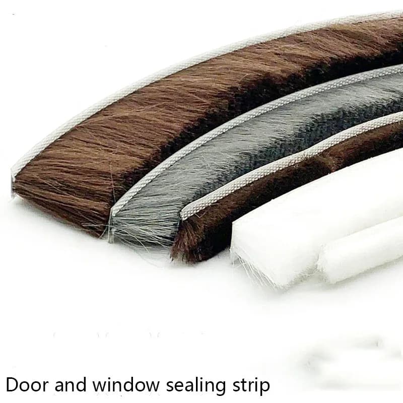 3Meters Brush Strip Self Adhesive Door Window Sealing Strip Home Door Window Sound Insulation Seal Film Door Swal Weather Strip