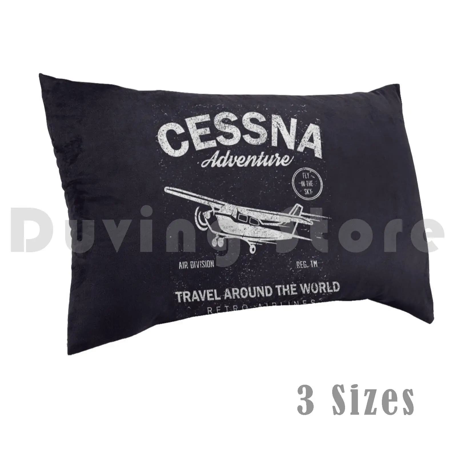 Fantastica federa per cuscino Cessna Adventure Travel Around The World Plane Design fai da te 50 * 70 Cessna Pilot Plane