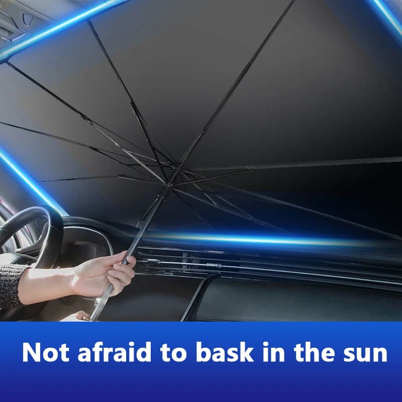 Parabrezza per auto pieghevole Parasole Ombrello Copertura per auto Parasole Isolamento termico Lunotto anteriore Protezione interna Accessori per auto