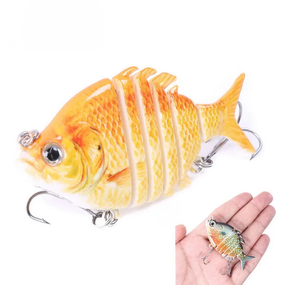 Swimbait esche da pesca realistiche Tilapia Hard Bait 63mm 9.3g esca con amo triplo esche Multi snodate per Bass Fishing Tackle