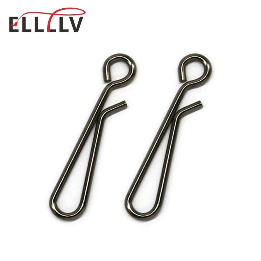 100 pcs Water Fishing Stainless Steel Salad Open Eye Hanging Quick Change Spills For Hook Rectangular Connector Accessories For Fishing