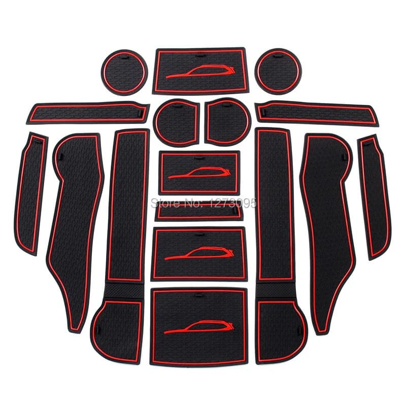 For SUBARU Forester 2024-2019 Car Inner Gate Slot Pads anti-slip mats for doors interior mat accessory for car Styling