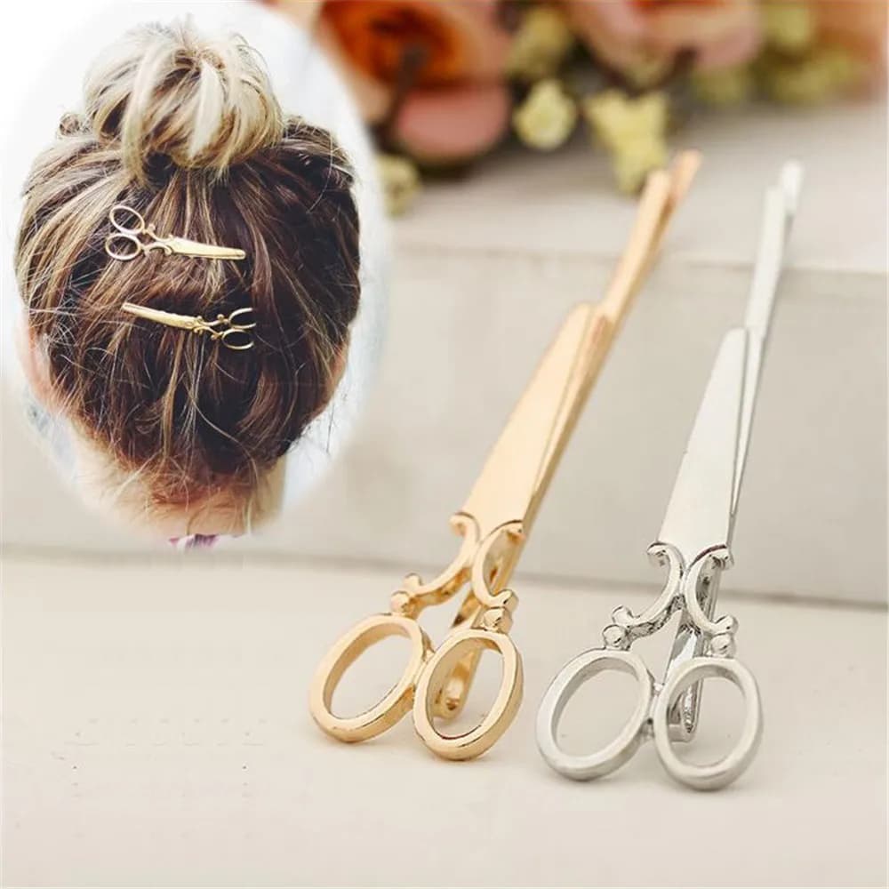 Forbici creative a forma di donna, signora, ragazza, fermaglio per capelli, delicato perno per capelli, barrette per capelli, accessori per capelli, decorazioni, copricapo