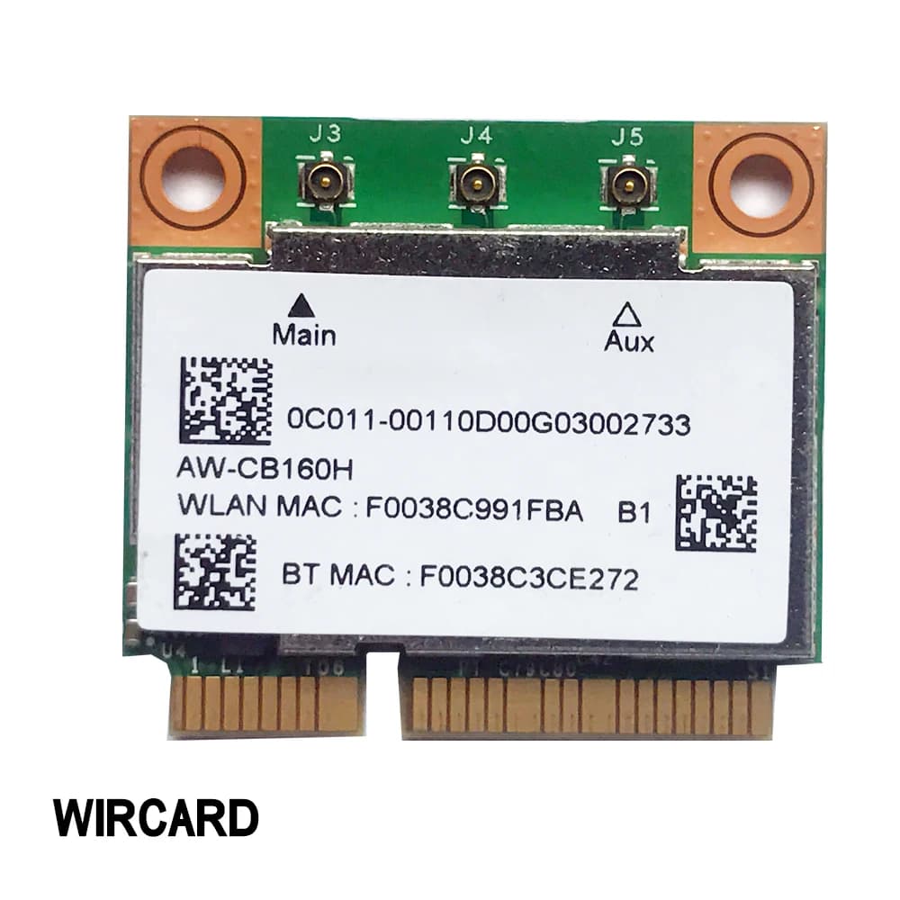 AW-CB160H Antenna 802.11AC 1300Mbps WIFI Wireless BT 4.0 Mini PCI-E Card 3PCS IPEX4 Antenna