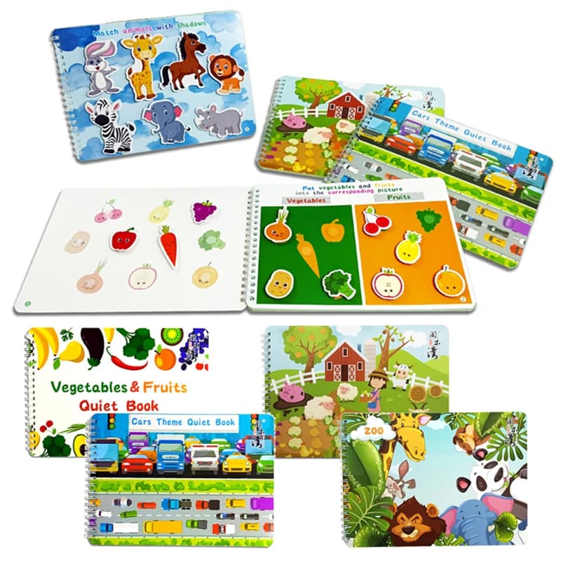 Tranquillo libro occupato giocattoli Montessori per bambini in età prescolare raccoglitore di attività occupato bordo autismo giocattoli educativi per l'apprendimento precoce per il bambino