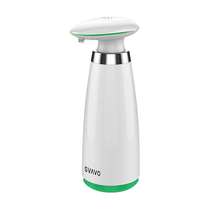 SVAVO-350ml Dispenser automatico di sapone con sensore a infrarossi, accessori da cucina, per hotel, bagno, cucina (bianco e nero)