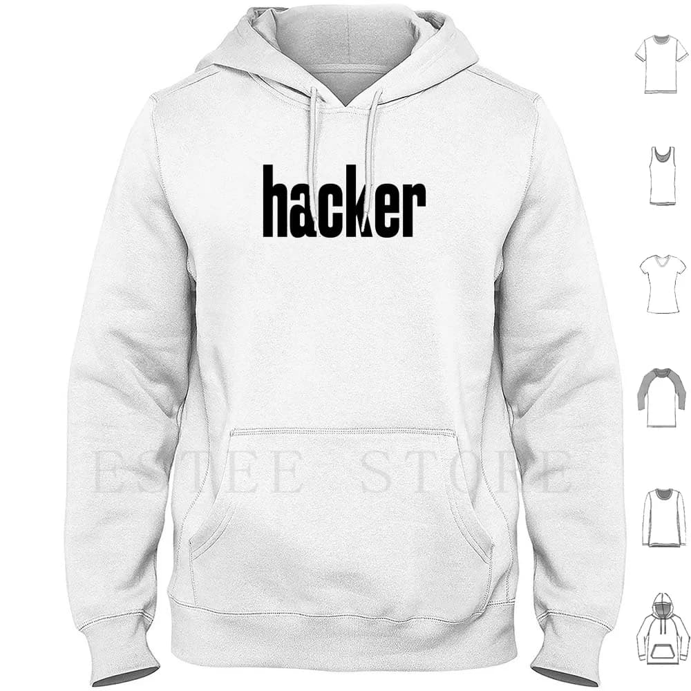 Hacker Vita criminale Felpe con cappuccio Manica lunga Hacker Hacker Cyberspace Hacker Sicurezza Hacker Laptop Hacker Hacker