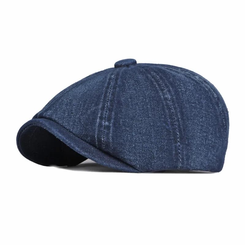 LDSLYJR cappellini da strillone in cotone tinta unita quattro stagioni cappellino con visiera piatta cappelli da berretto da pittore per uomo e donna 46