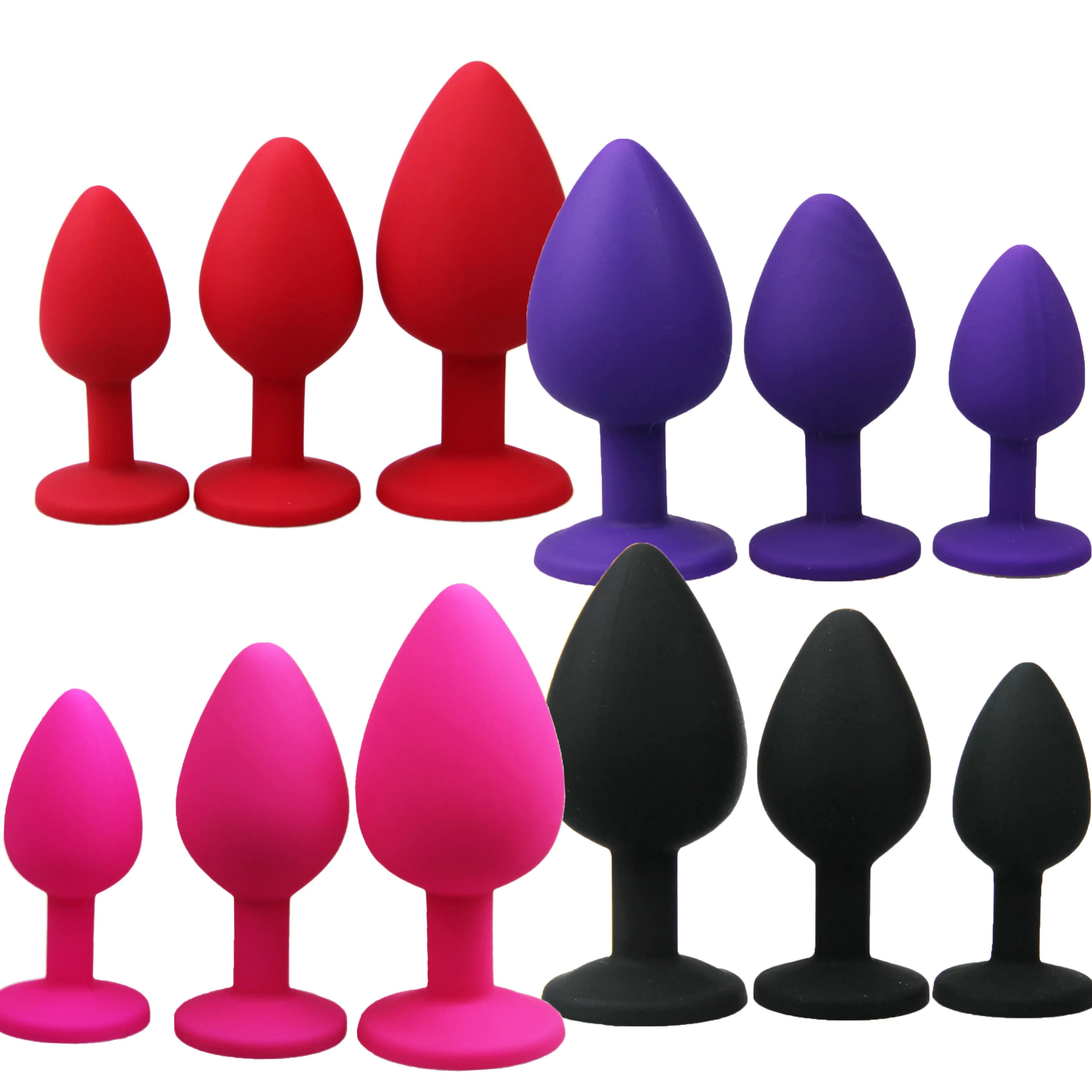 Adulto Booty Beads Giocattoli Del Sesso Anale Butt Plug per Le Donne E Gli Uomini Ano Prodotti Del Diamante Del Silicone Erotici Tappi di Testa di Cristallo giocattoli Dei Monili di