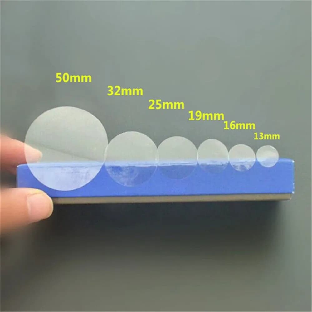 PVC autoadesivo trasparente etichetta Dot adesivo rotondo trasparente Wafer lucido File borse sigillatura accessori per ufficio strumenti artigianali