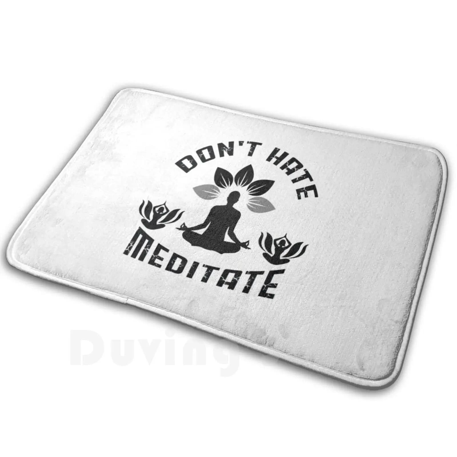 Non odeie, meditare Tappeto Tappetino Tappeto Cuscino Morbido antiscivolo Non odio Meditare Dizendo Non odeio Meditare Yoga Canto Non