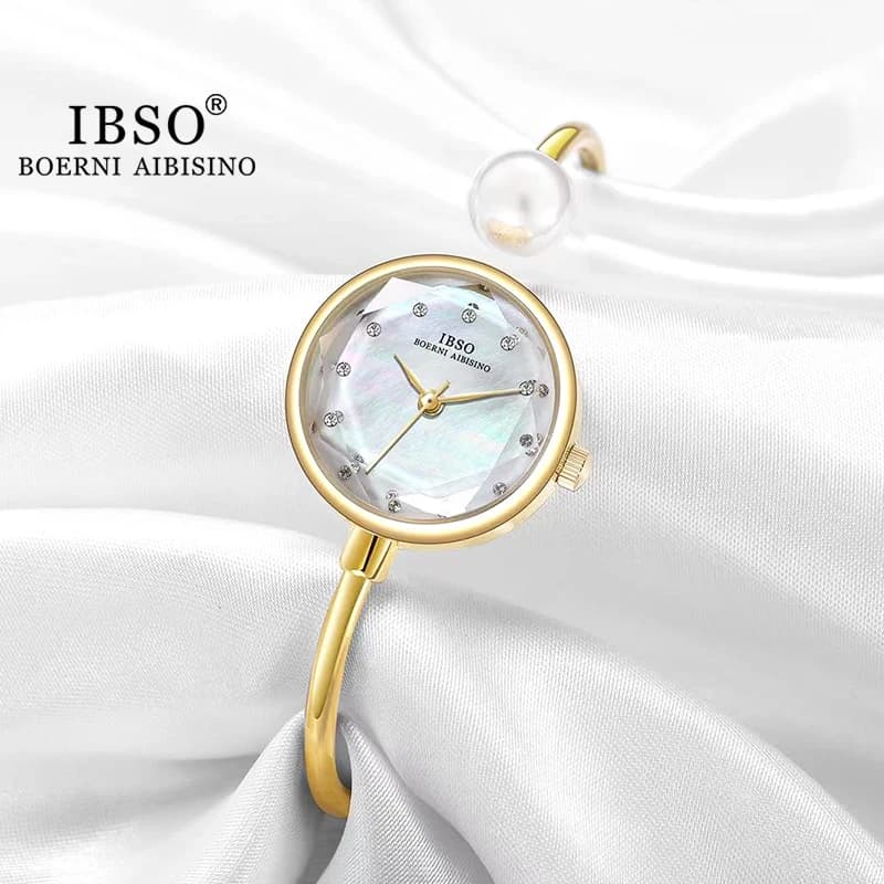 IBSO Adjustable Women's Bracelets Watch Wrist Watch with Quartz Beads Luxury Elegant Women's Watch Accessories for Lover