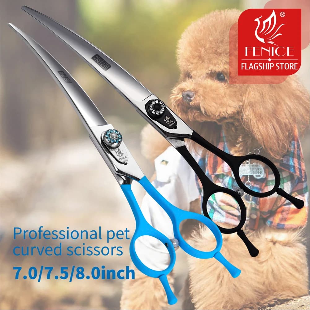 Fenice Professionale 7.0/7.5/8.0 pollici JP440C Pet Grooming Forbici Curve Cesoie Pet Dog Taglio Dei Capelli Strumenti di Taglio Estetista