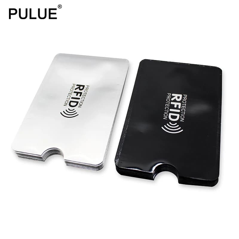 10 Pezzi Porta Carte di Credito Anti-RFID in Alluminio, Blocco NFC, Protezione Antifurto per Carte Bancarie e ID
