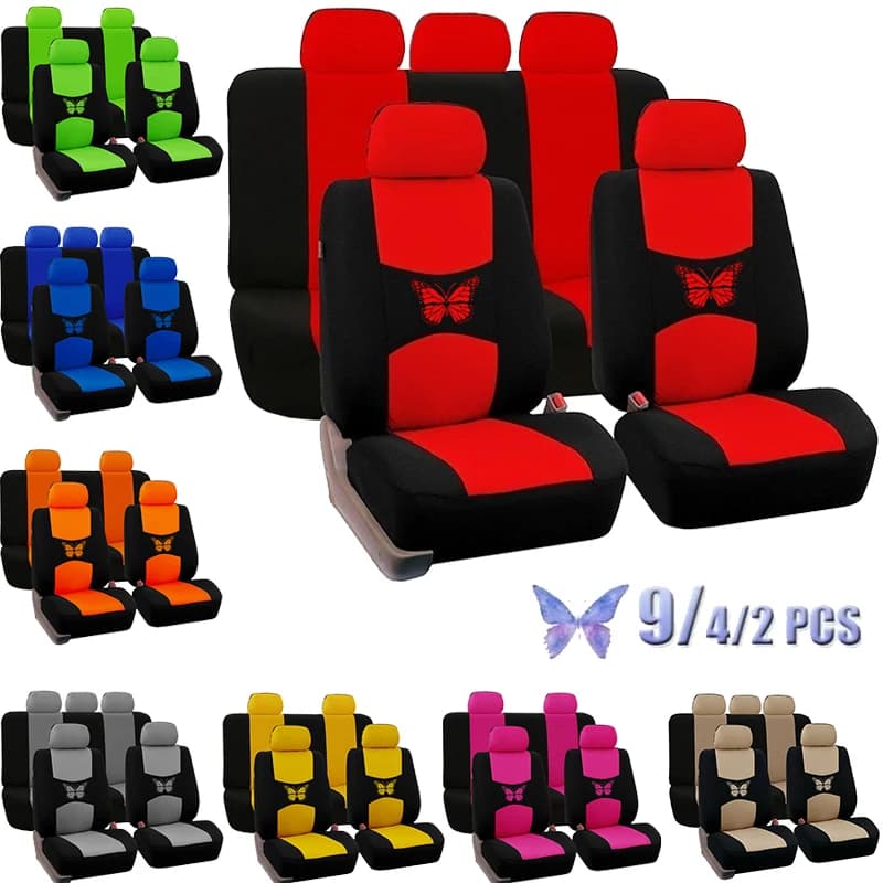 Fashionable Car Seat Covers Universal Car Seat Covers Car Seat Covers Interior accessories for women's car (9 colors)