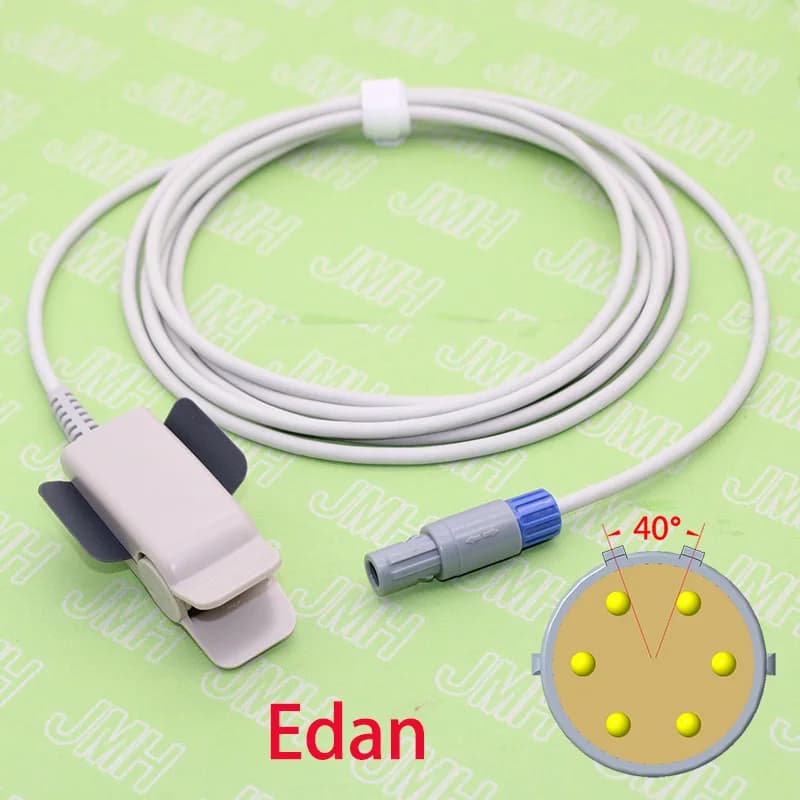 For double channel Edan pulse oximeter monitor the spo2 sensor for adults/protection/borne, 6pin redel probe cable.