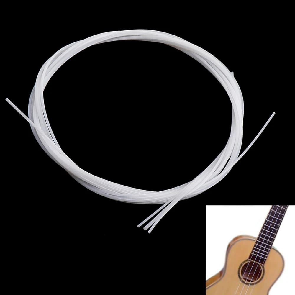 IRIN Set di 4 Corde in Nylon per Ukulele, Ricambio per Strumenti a Corda da 21", 23", 26" Bianchi, Accessori