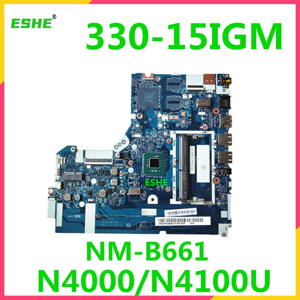 NM-B661 Per Lenovo ideapad 330-15IGM Scheda Madre Del Computer Portatile N4000 N5000 CPU DDR4 5B20R33801 5B20R33808 testato bene