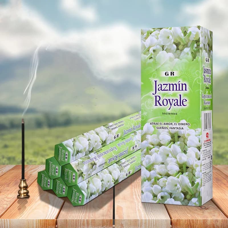 India Incenso Gelsomino Fragranza Aroma Incenso Stick Scatola grande Bastone aromatico Diffusore di aromi Profumi di meditazione per la casa