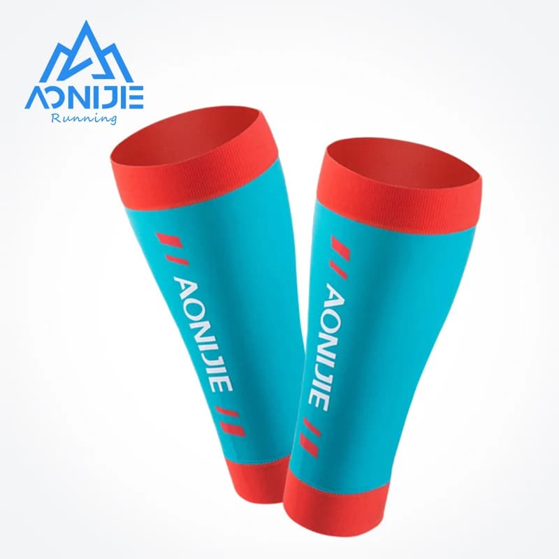 AONIJIE E4405 Maglia Compressione Gamba Maniche al polpaccio Calzini Shin Stecca Supporto Sollievo Per Corsa Jogging Maratona Escursionismo Calcio