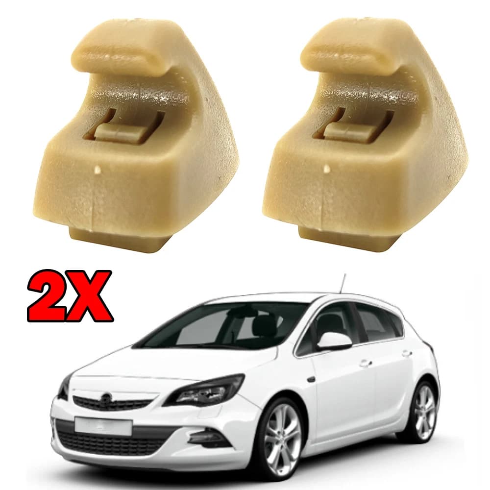 2X Clip per visiera parasole per Opel Vauxhall Astra JK Insignia AB Karl VIVA Mokka Crossland x Ampera Zafira Tourer C per Buick Cascada