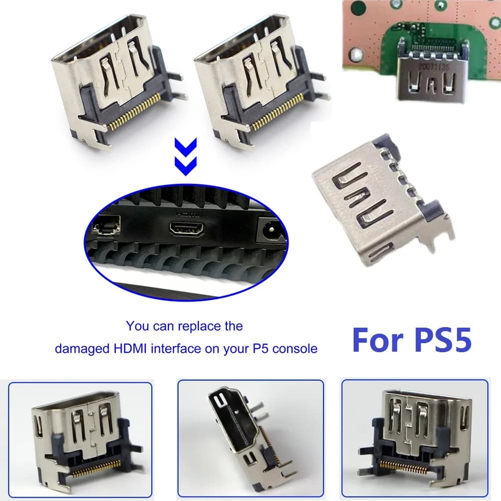 5/10 Pz Originale Per PS5 Porta Hdmi Per Sony Playstation 5 Pannelli PS5 Parti del Controller Connettore Presa Compatibile Accessori