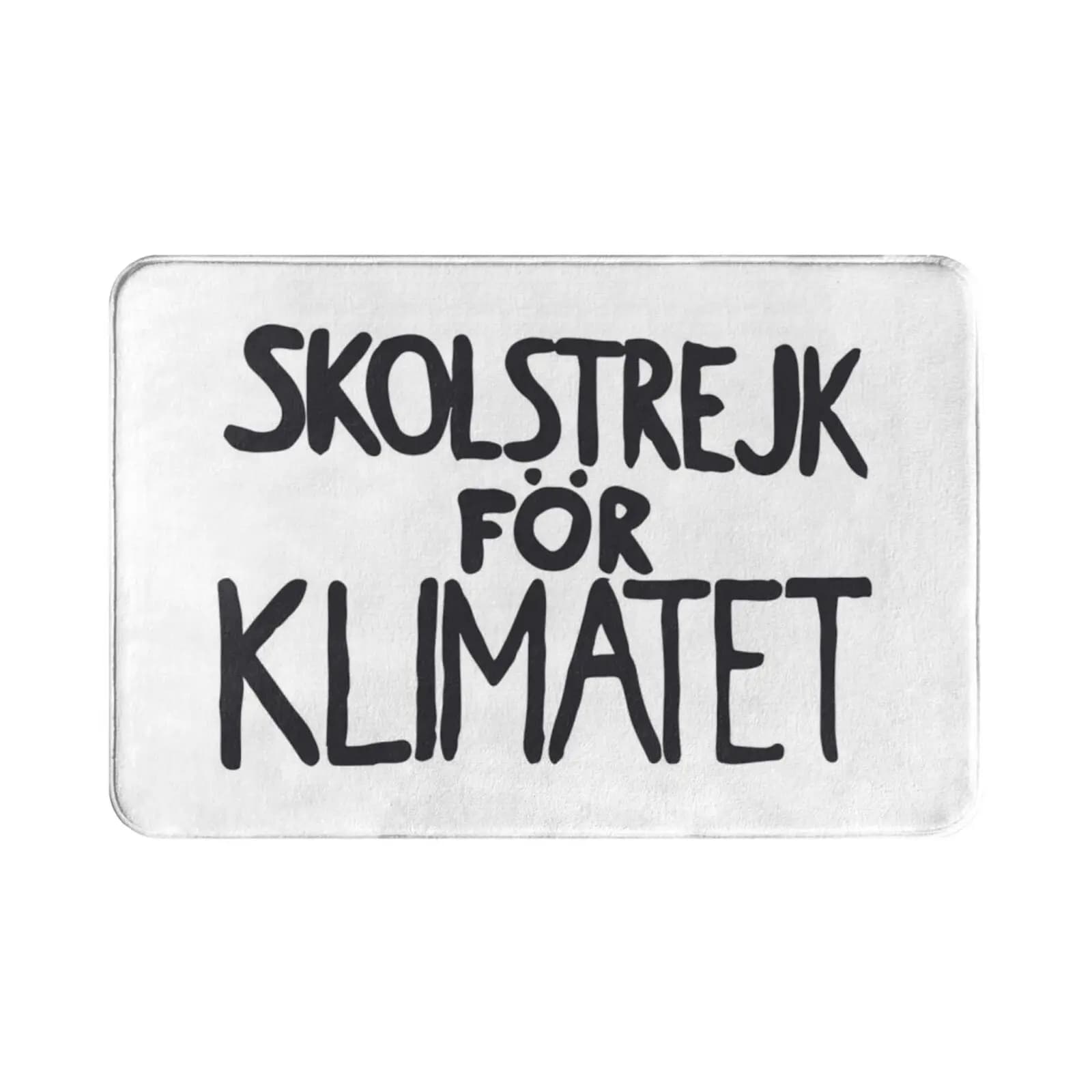Climate Strike Tappeto Tappetino Tappeto Cuscino Morbido antiscivolo Greta Thunberg School Strike per il clima Skolstrejk F? R Klmatet