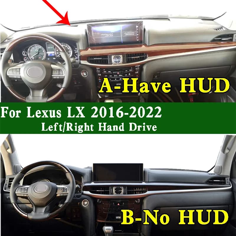 For Lexus LX570 450d 2016-2022 Dash Zerbino Dash Cover Panel Tools Solar Protection Insulation Pad Protective Anti-Spo Dash Zerbino