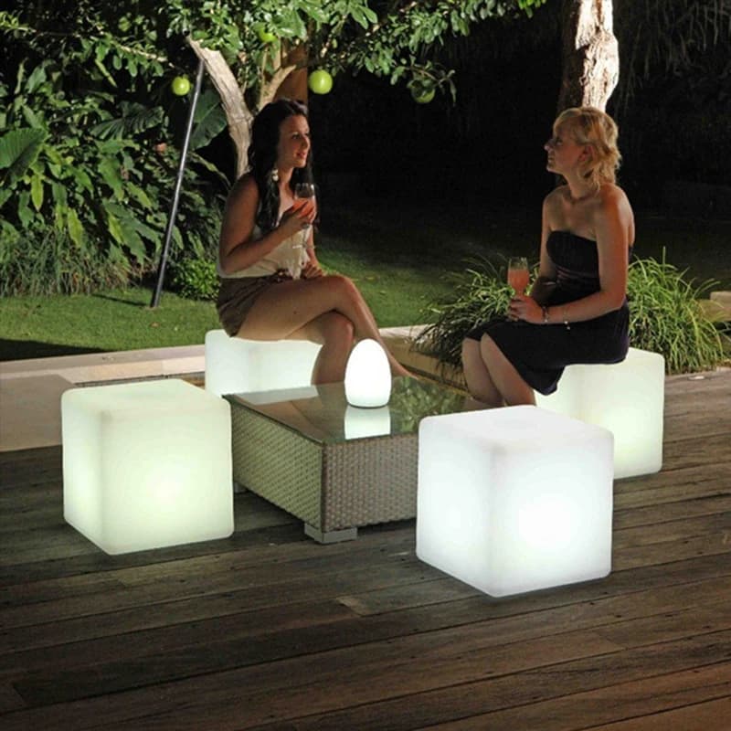 Telecomando LED luci da giardino luci notturne piscina esterna impermeabile galleggiante quadrato paesaggio lampada da prato decorazione ghirlanda per feste