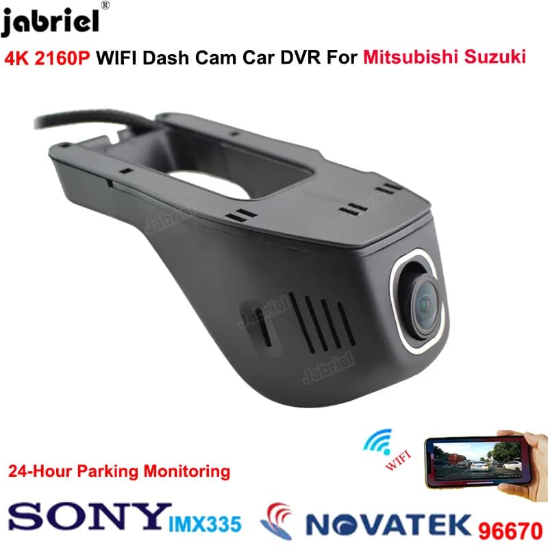 4K Dash Cam Car DVR per Mitsubishi Lancer Outlander ASX Mirage Eclipse Cross RVR L200 per Suzuki swift Swace Ignis jimny SX4 XL7