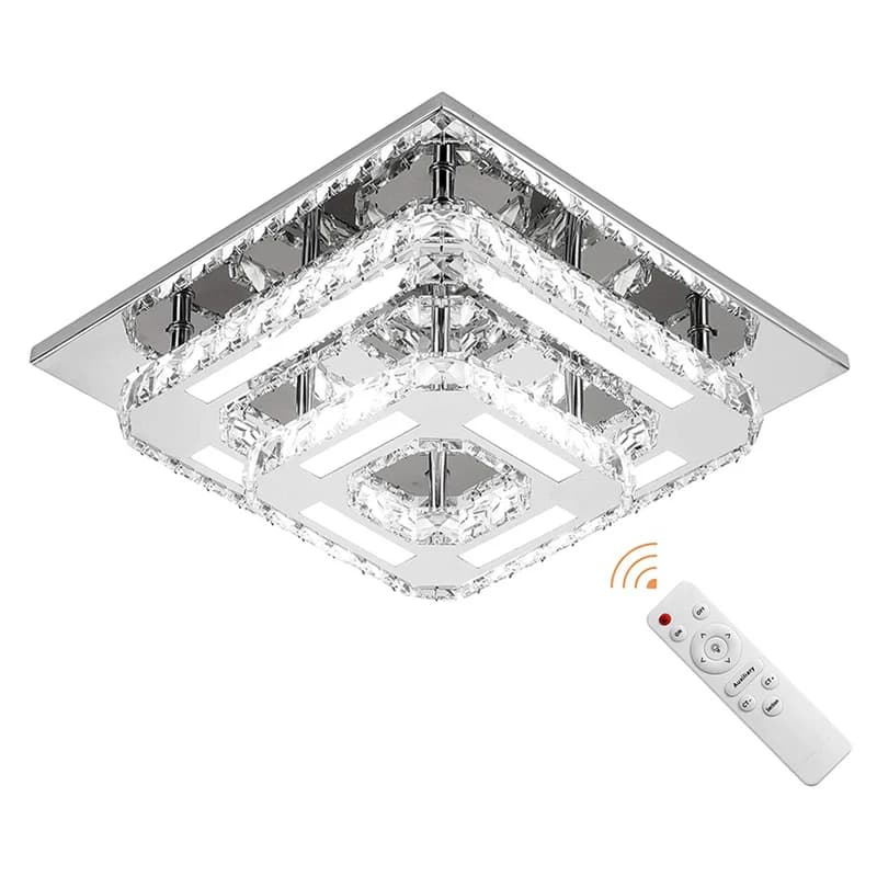 Moderna semplice illuminazione a LED portico corridoio camera da letto in cristallo Led plafoniere Decorative per soggiorno sala da pranzo a sospensione luci nordiche