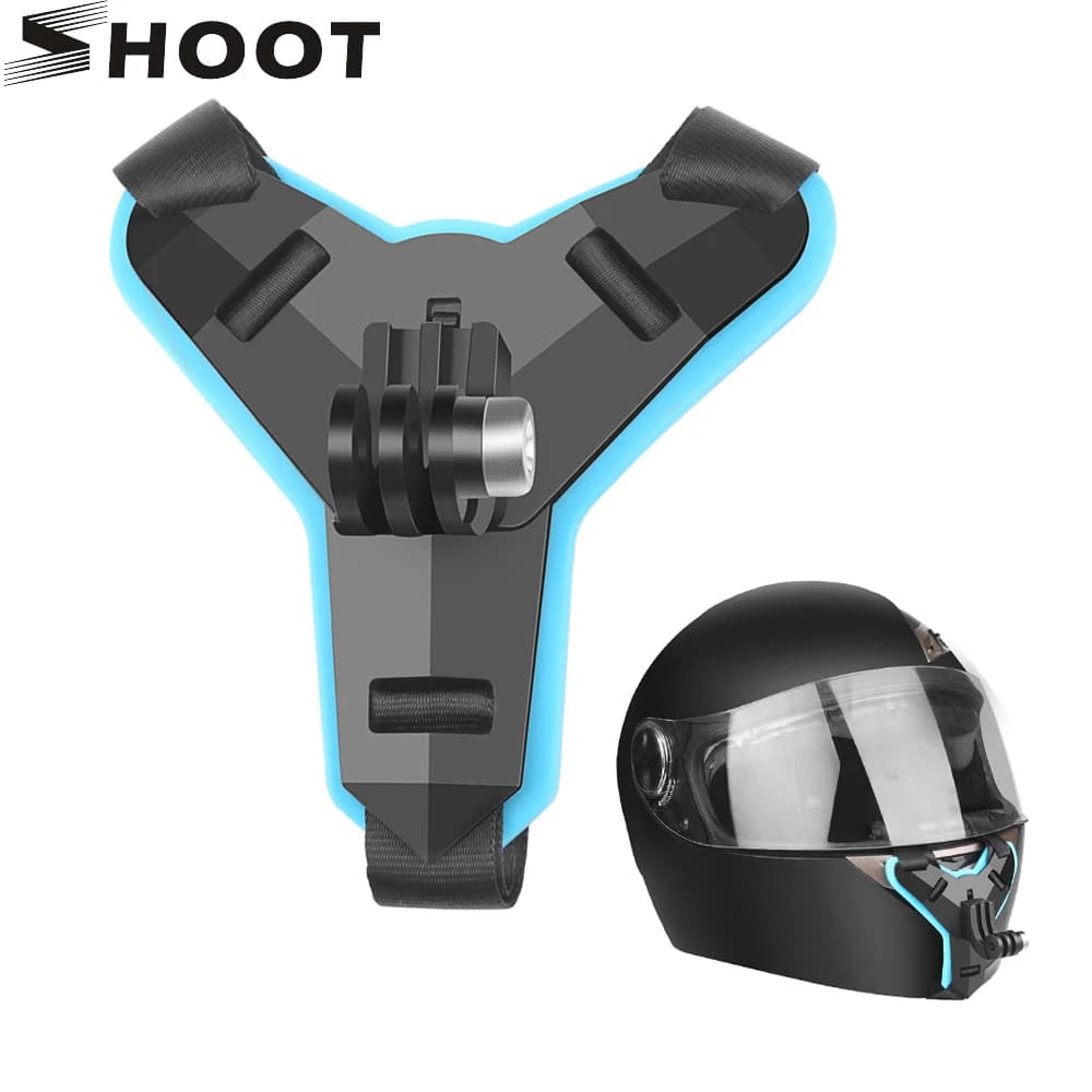 Casco moto Supporto per staffa per mento anteriore Supporto per treppiede per GoPro Hero 13 12 10 Nero Xiaomi Yi 4K Sjcam Eken Go Pro Hero 7