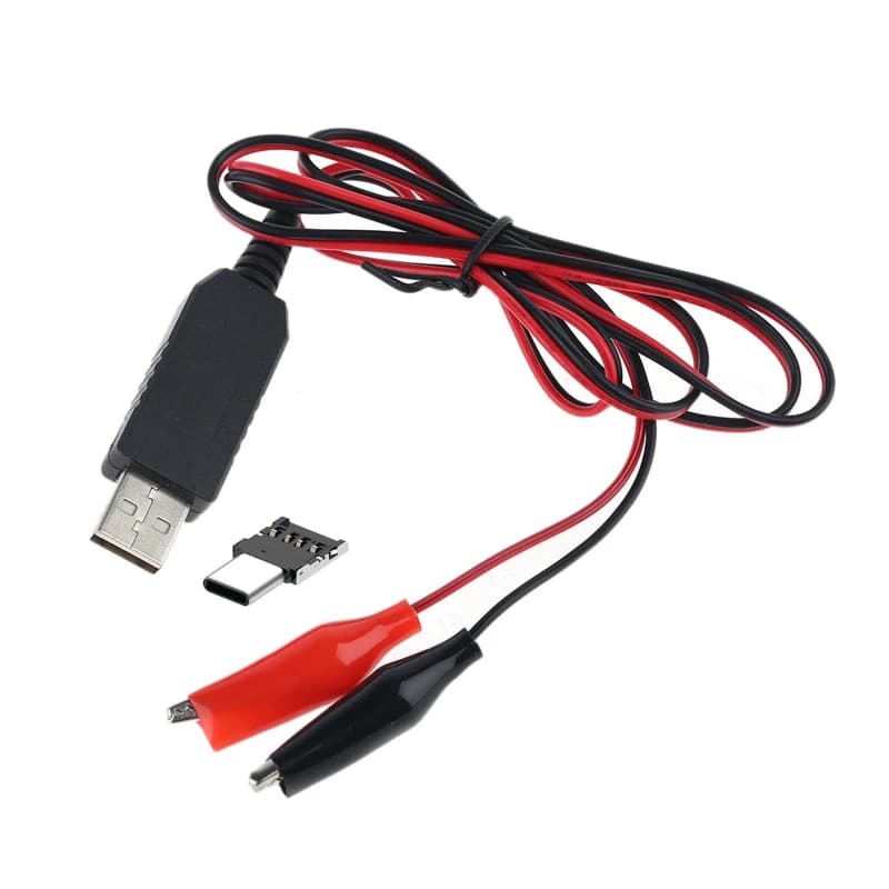 Fai da te 2in1 tipo C USB a 1.5V 3V 4.5V 6V cavo di alimentazione AA AAA C D dimensioni eliminatore batteria per giocattoli a LED luce Walkie Talkie luminara