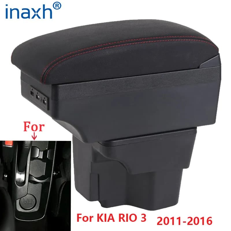 Per KIA Rio 3 box bracciolo KIA K2 X-line Rio 3 2011 2012 2013 2014 2015 2016 auto bracciolo accessori scatola di Immagazzinaggio interno
